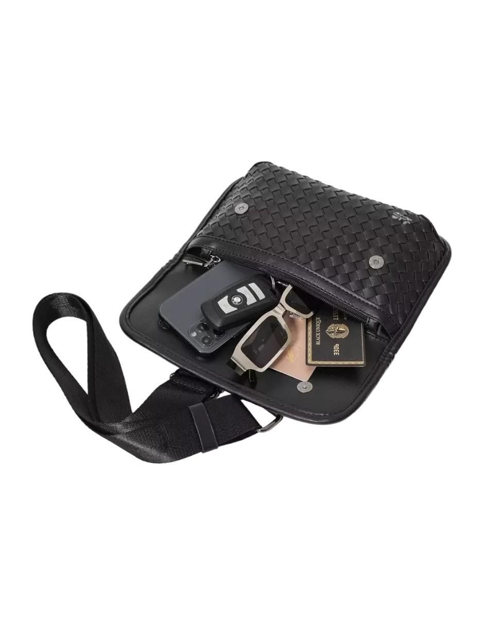 Bolsa bandolera de cuero unisex
