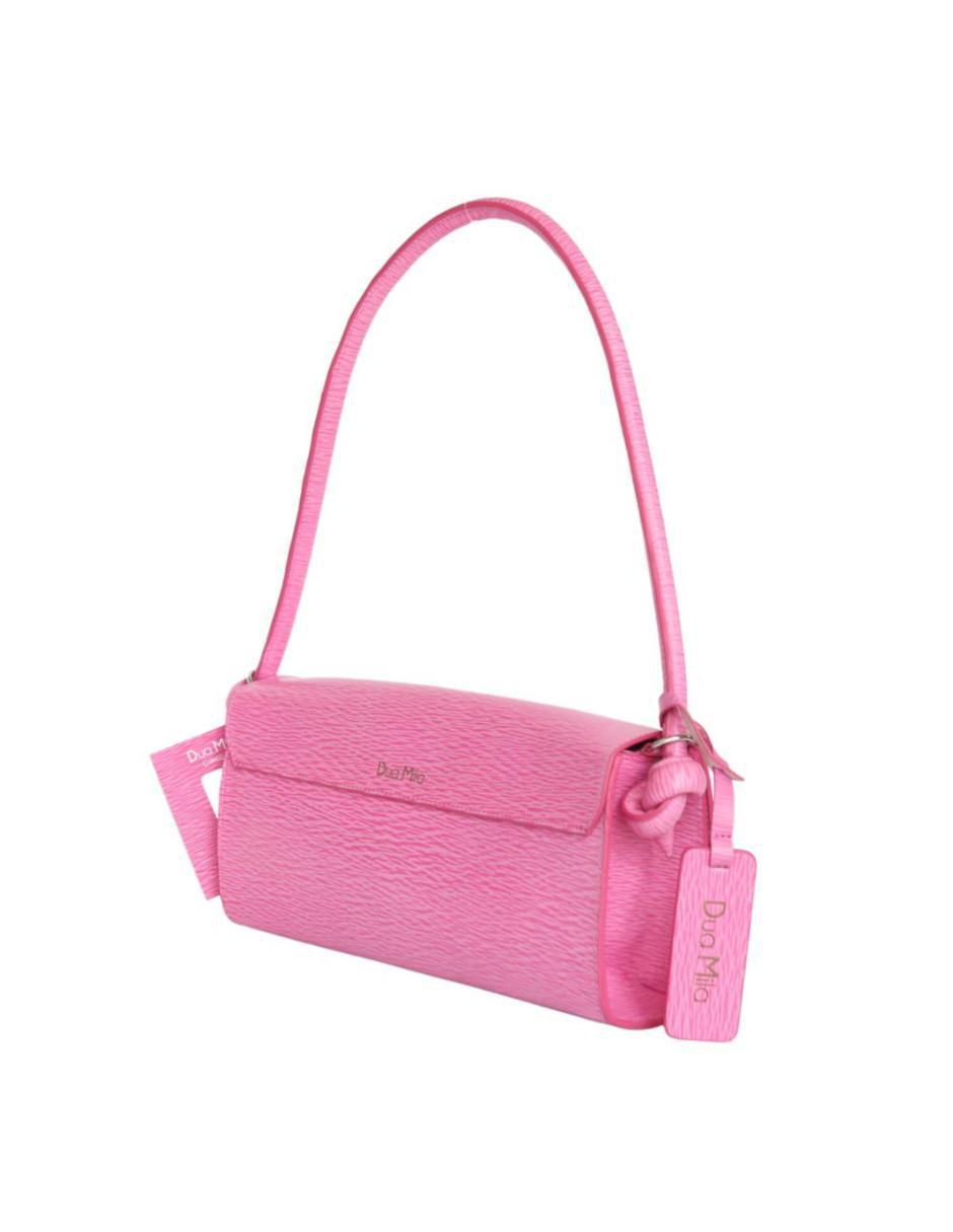 Bolsa flap de cuero para mujer