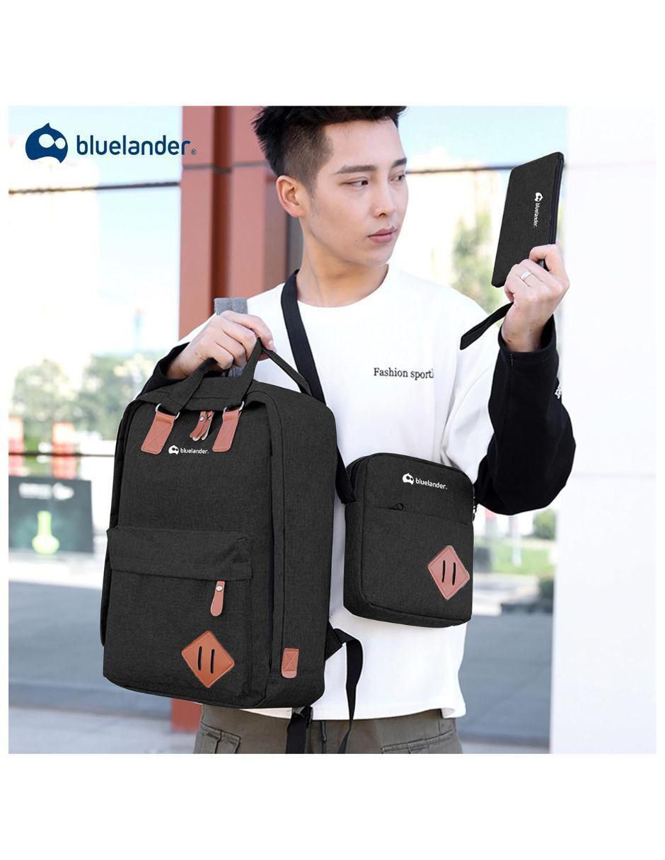 Set mochila con portalaptop impermeable 4