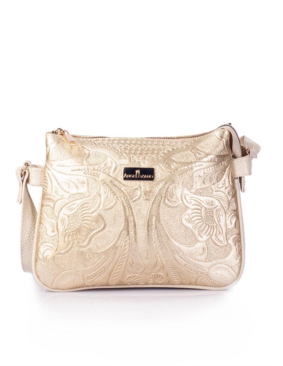 Bolsa crossbody de cuero para mujer