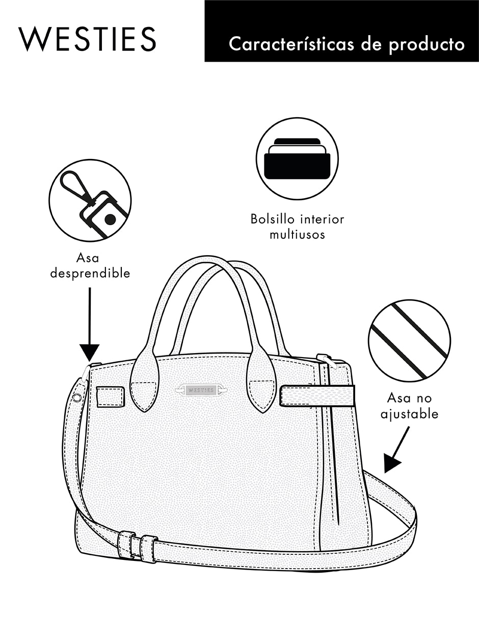 Bolsa satchel para mujer 7