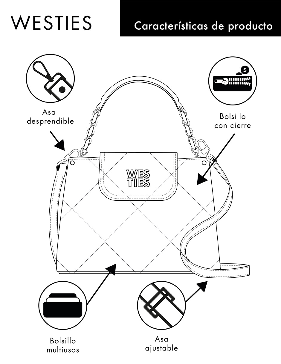 Bolsa satchel Bairina para mujer 8