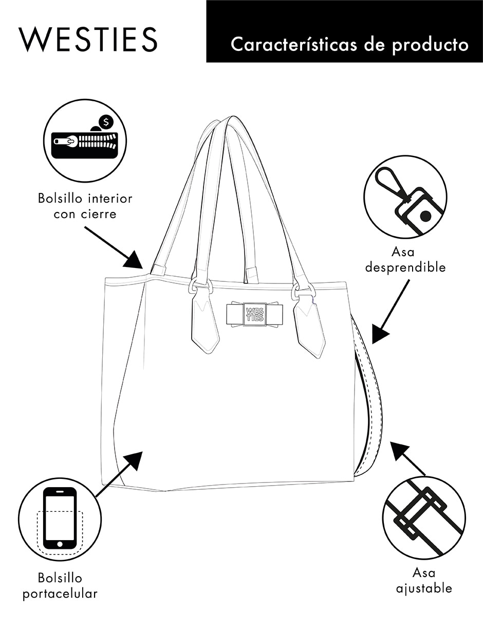 Bolsa satchel Henning para mujer 2
