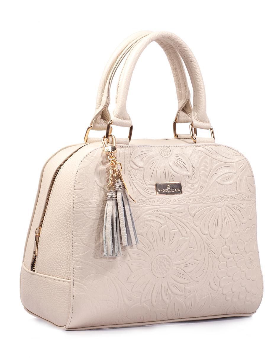 Bolsa satchel Elsa de piel para mujer 8