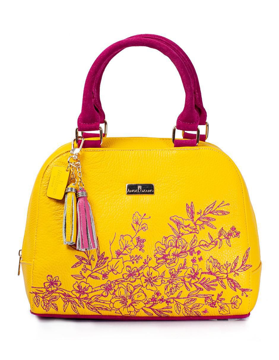 Bolsa satchel Elsa de piel para mujer