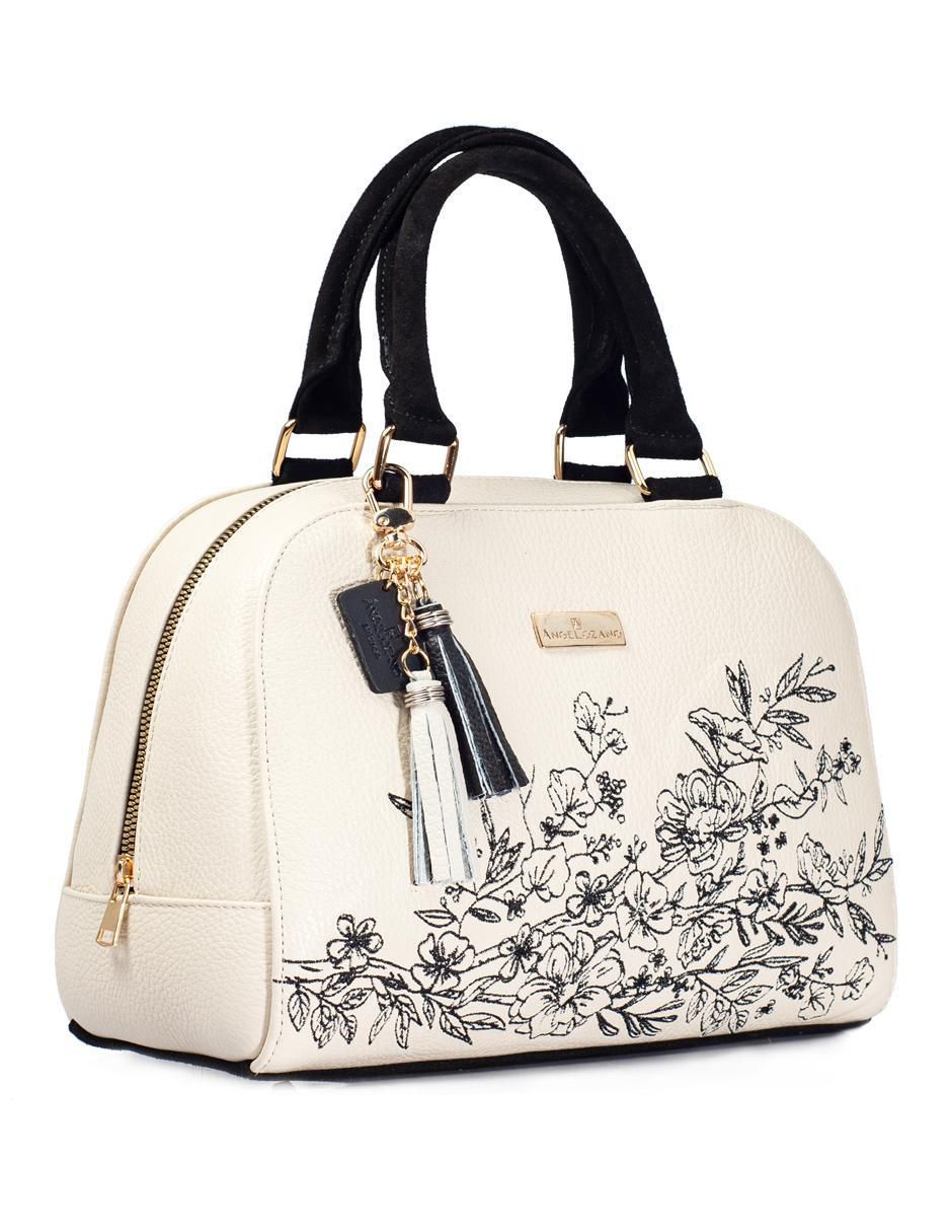 Bolsa satchel Elsa de piel para mujer 7