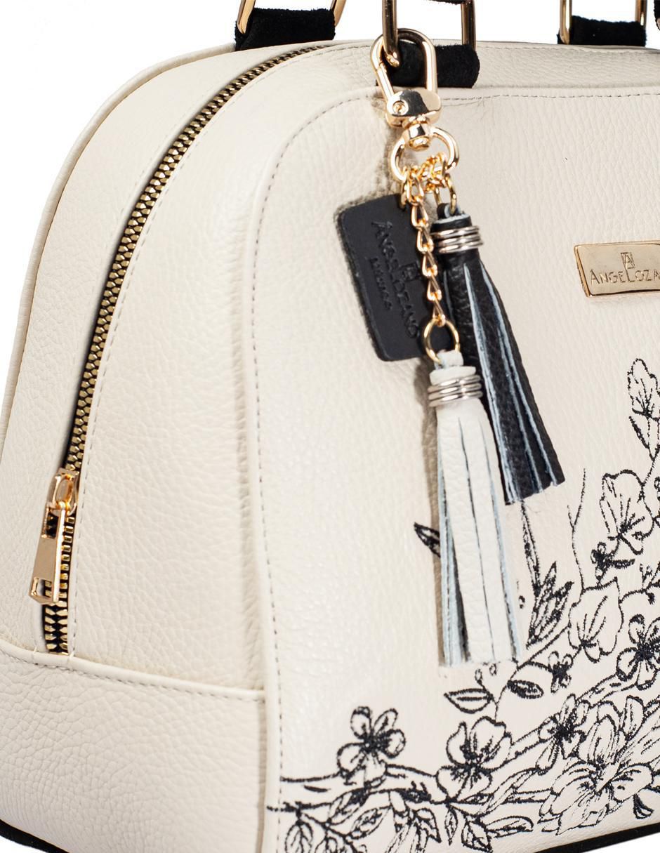 Bolsa satchel Elsa de piel para mujer 2