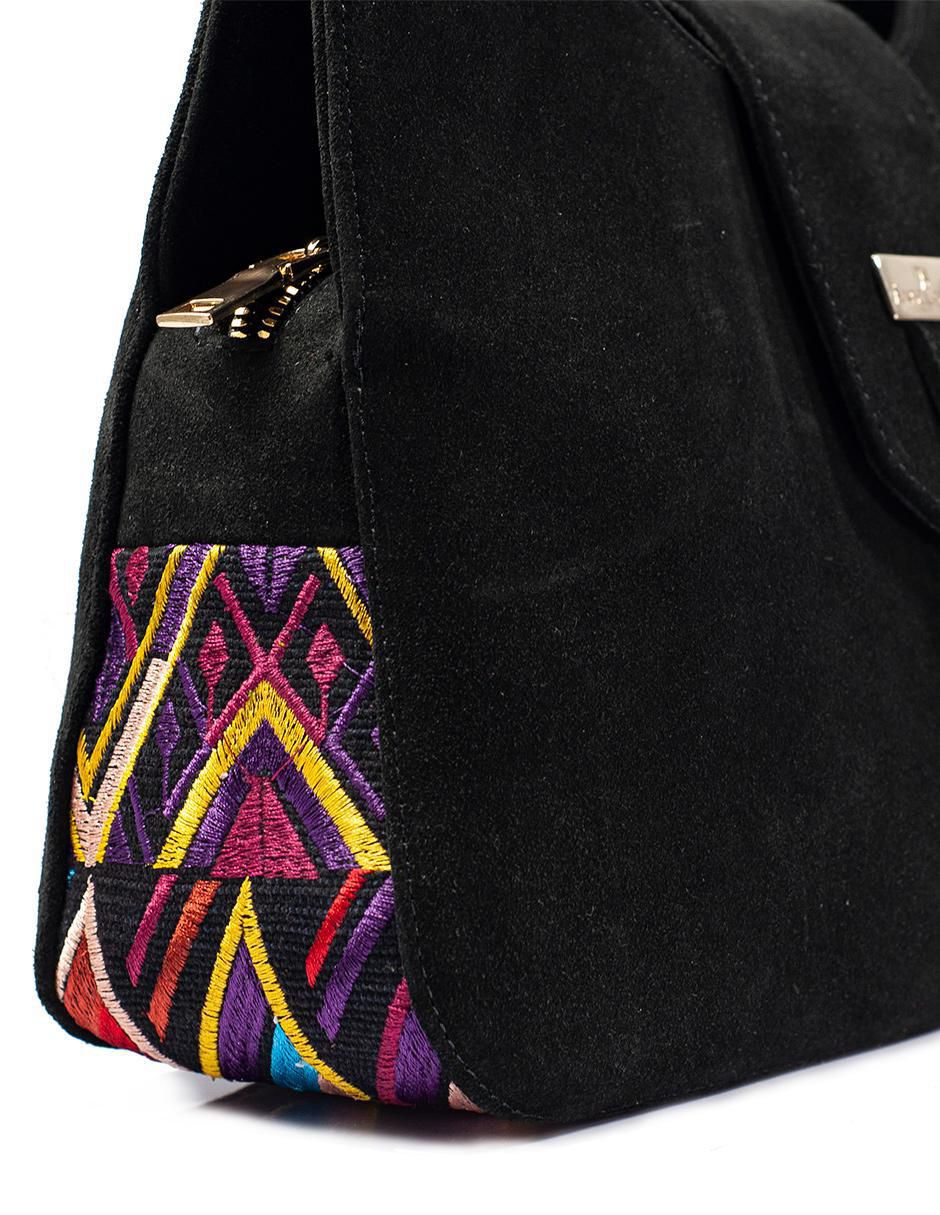 Bolsa satchel Irma de piel para mujer 8