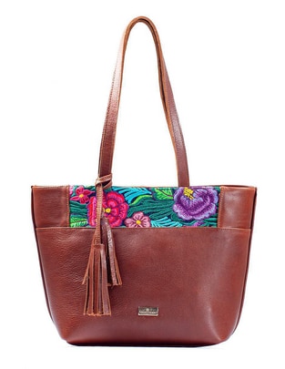 Bolsa tote Soraya Zinacanthan de piel para mujer Bolsa tote Soraya Zinacanthan de piel para mujer