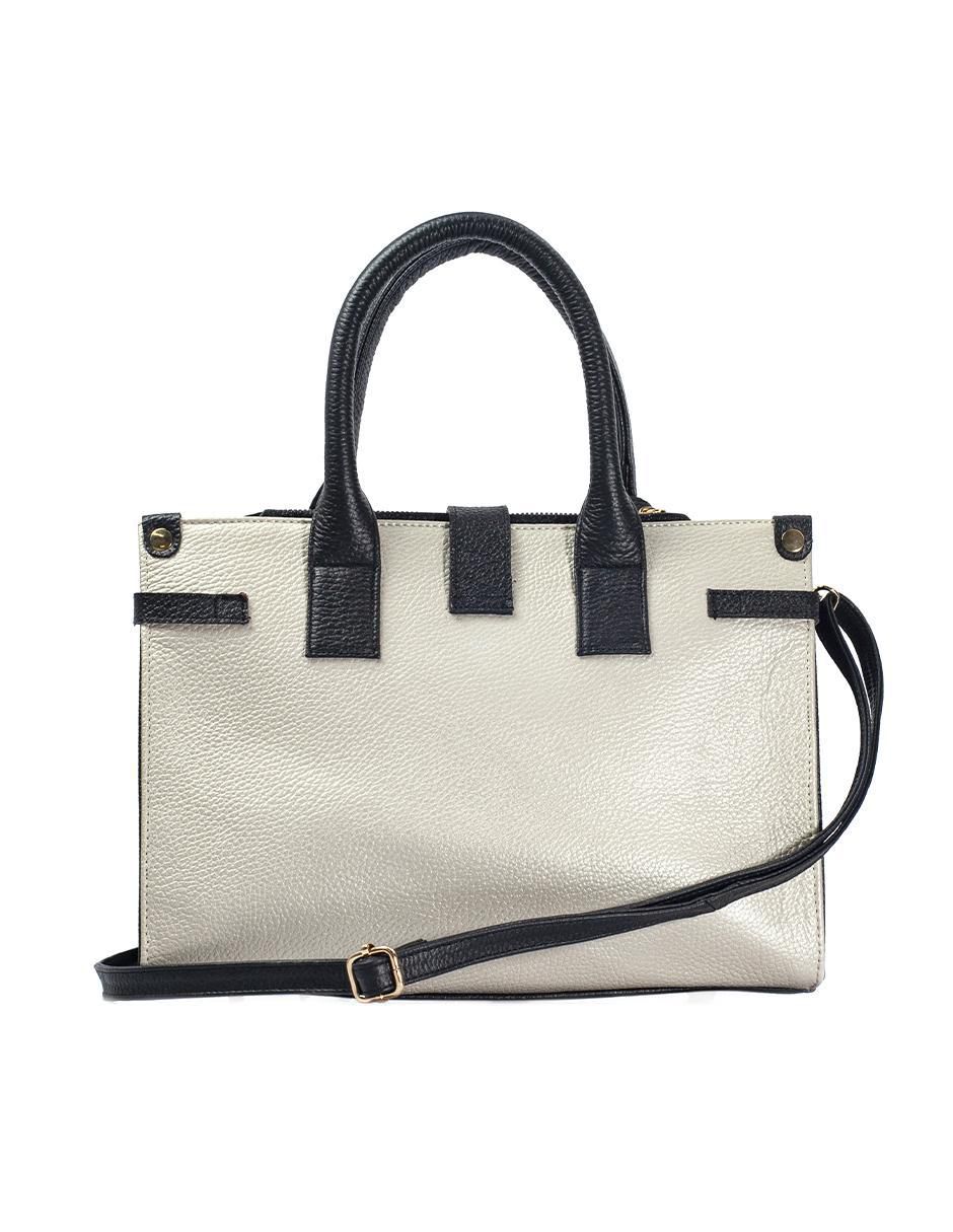 Bolsa satchel Samantha Víbora de piel para mujer 5