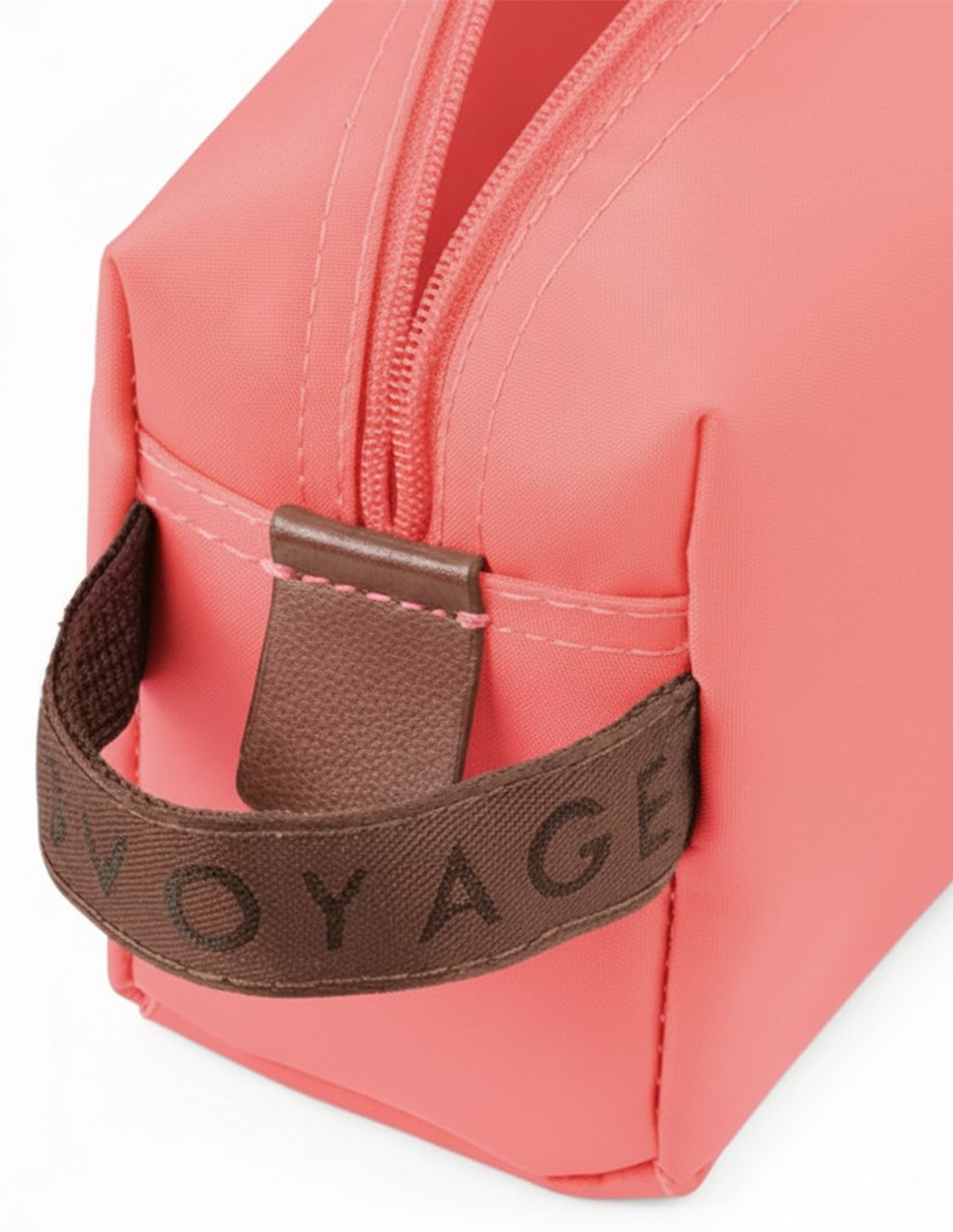 Cosmetiquera para maquillaje Longvoyage clásica impermeable para mujer