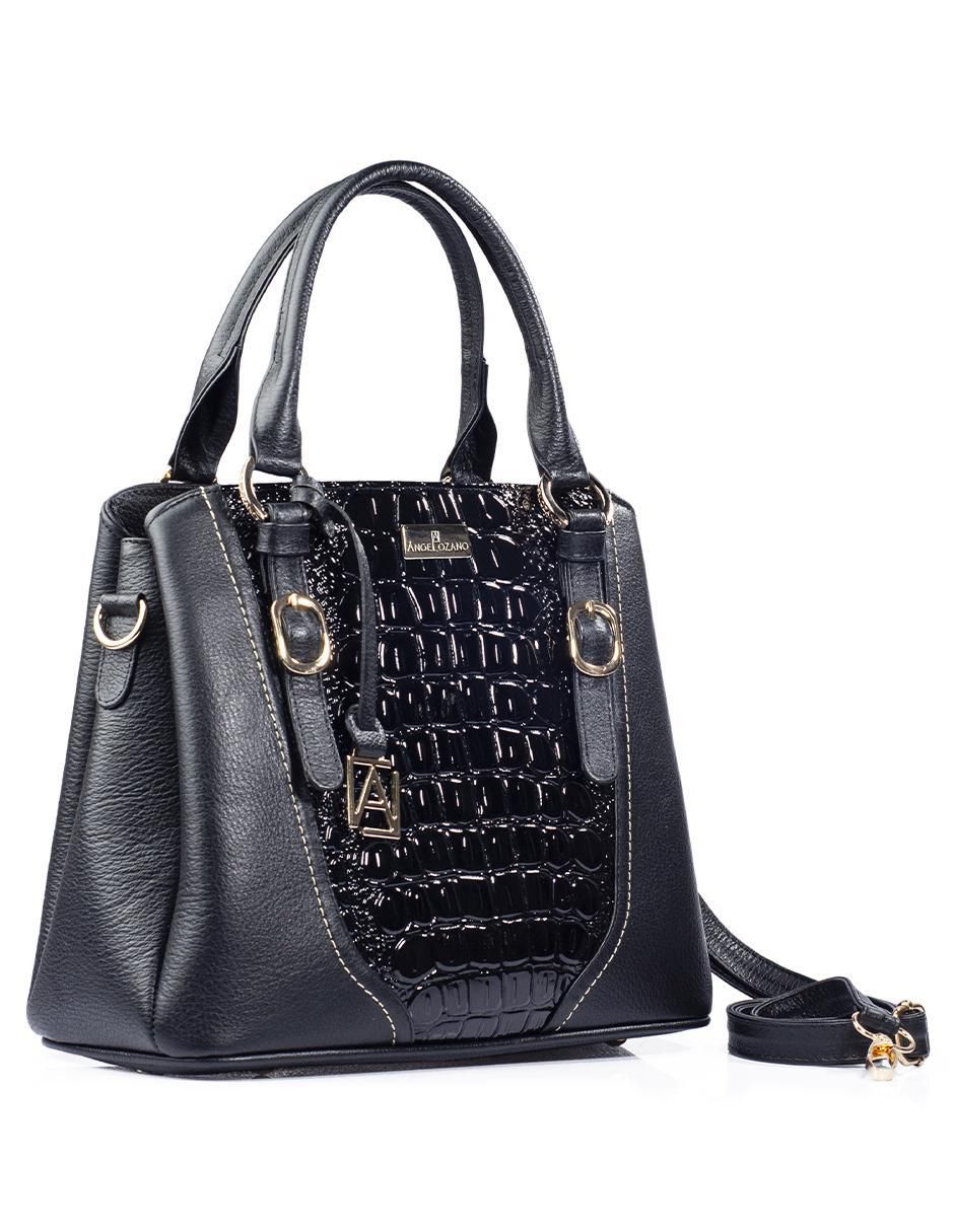 Bolsa satchel Lourdes de piel para mujer 2
