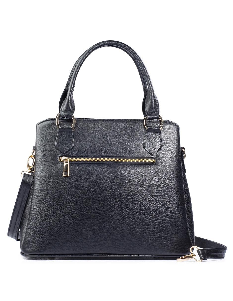 Bolsa satchel Lourdes de piel para mujer
