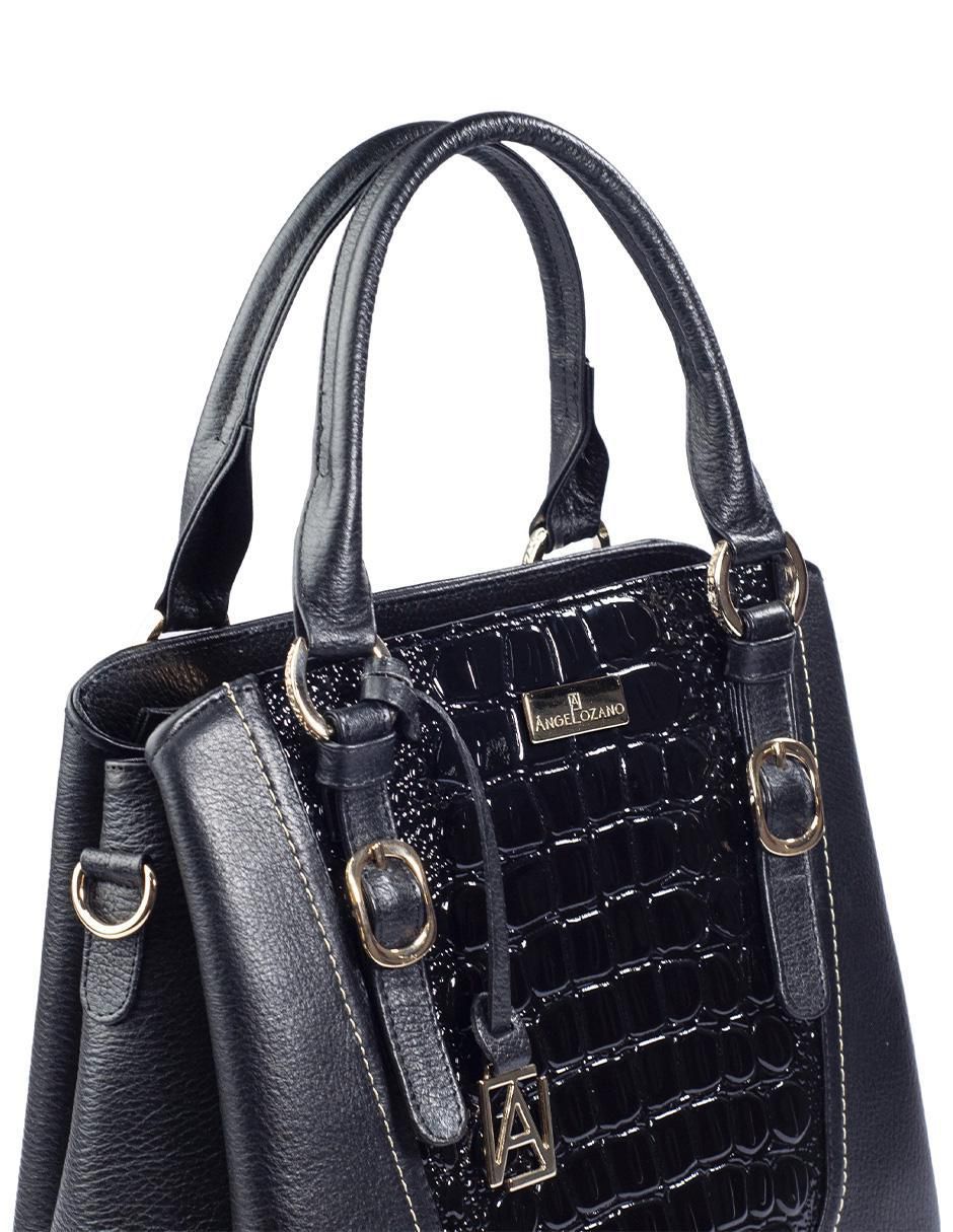 Bolsa satchel Lourdes de piel para mujer
