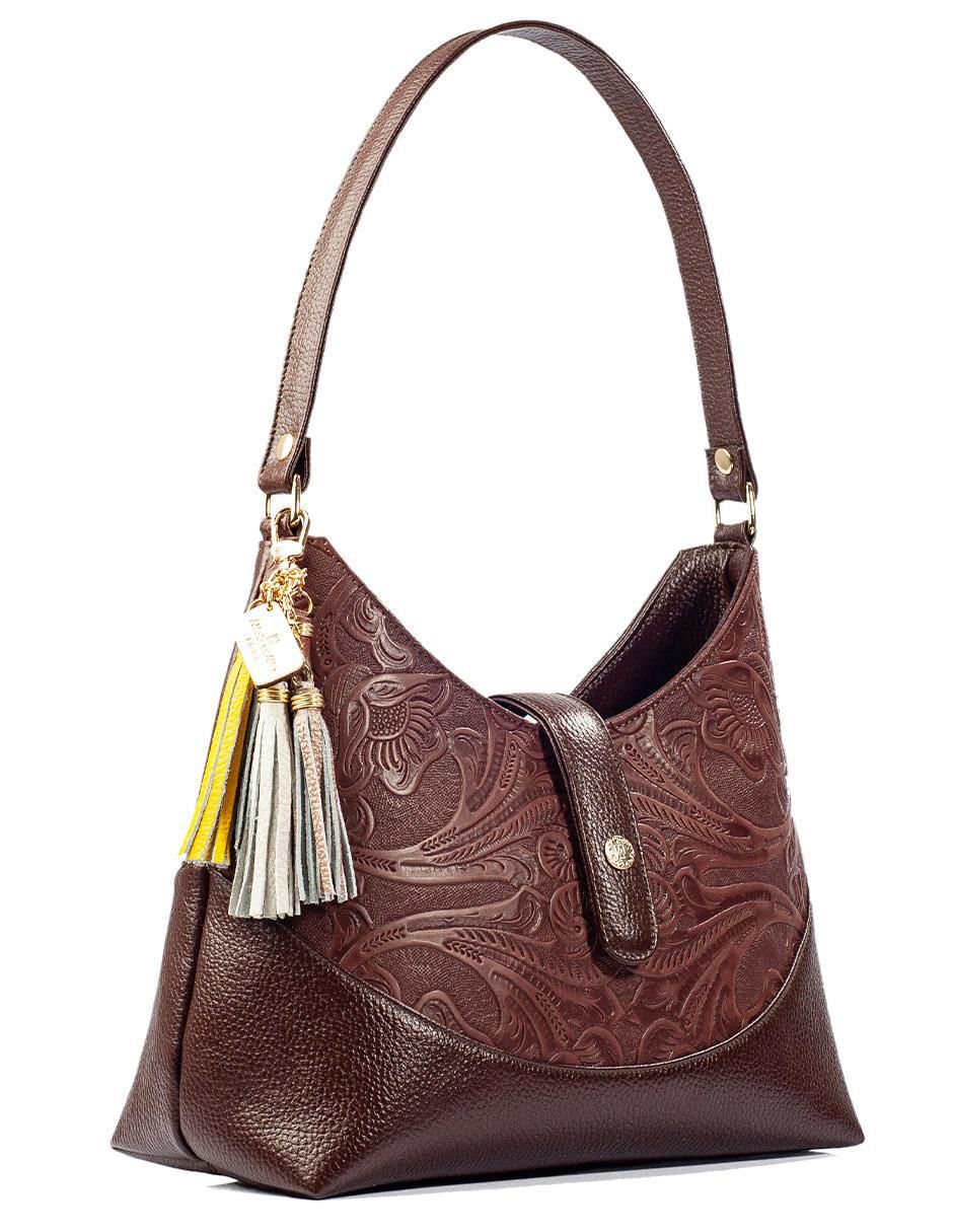 Bolsa hobo Magali de piel para mujer