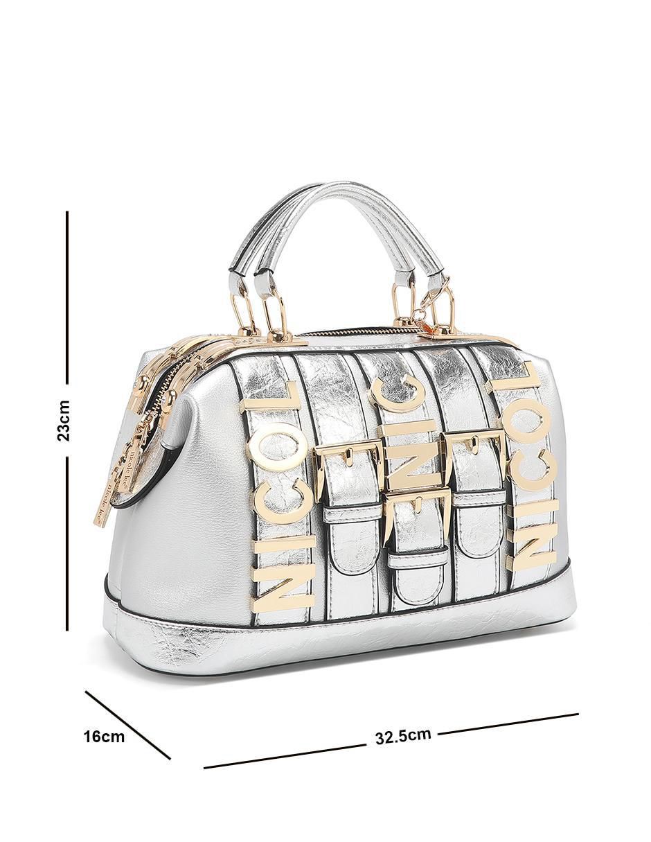 Bolsa bowler Violet Blossom para mujer
