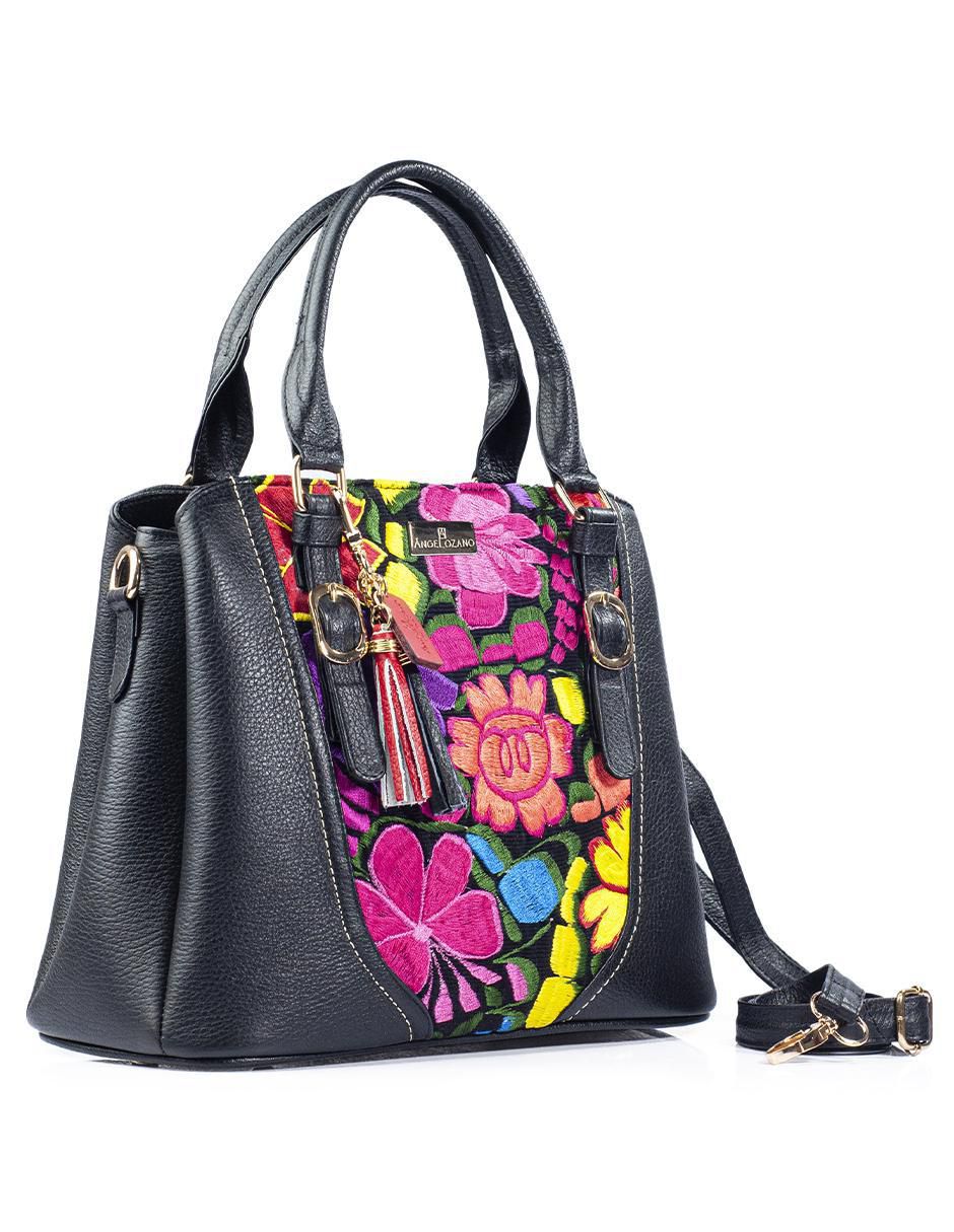 Bolsa satchel Lourdes de piel para mujer 5