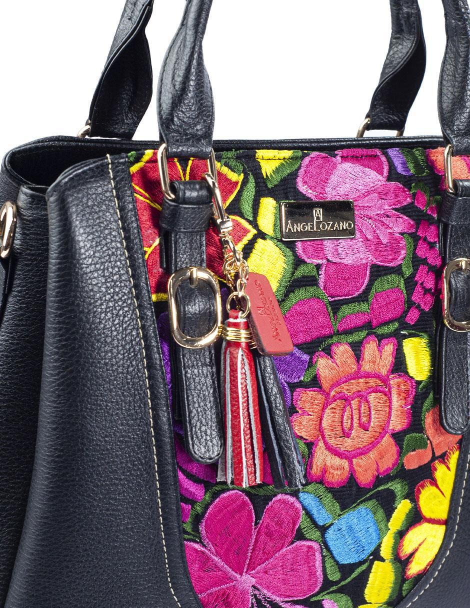 Bolsa satchel Lourdes de piel para mujer