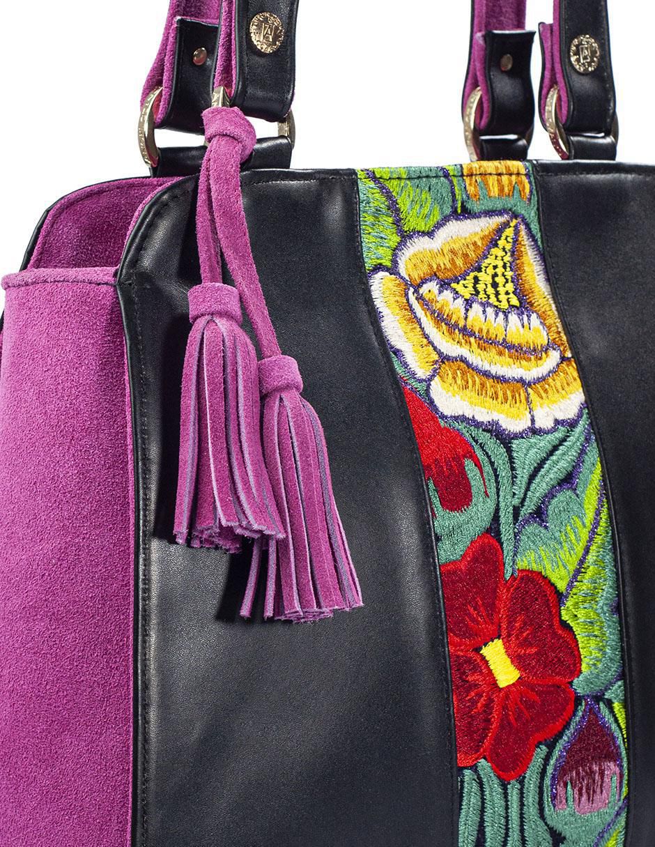 Bolsa tote de piel para mujer