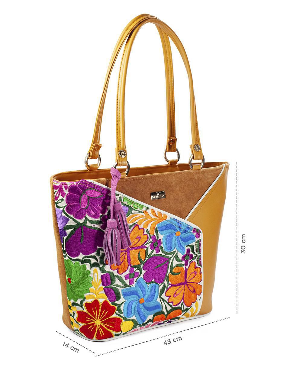 Bolsa tote Florentina de piel para mujer 7