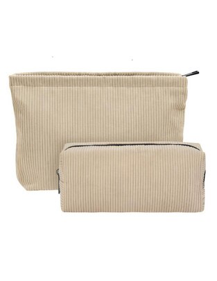 Set cosmetiquera Xtllar1505 de pana 2 piezas para mujer