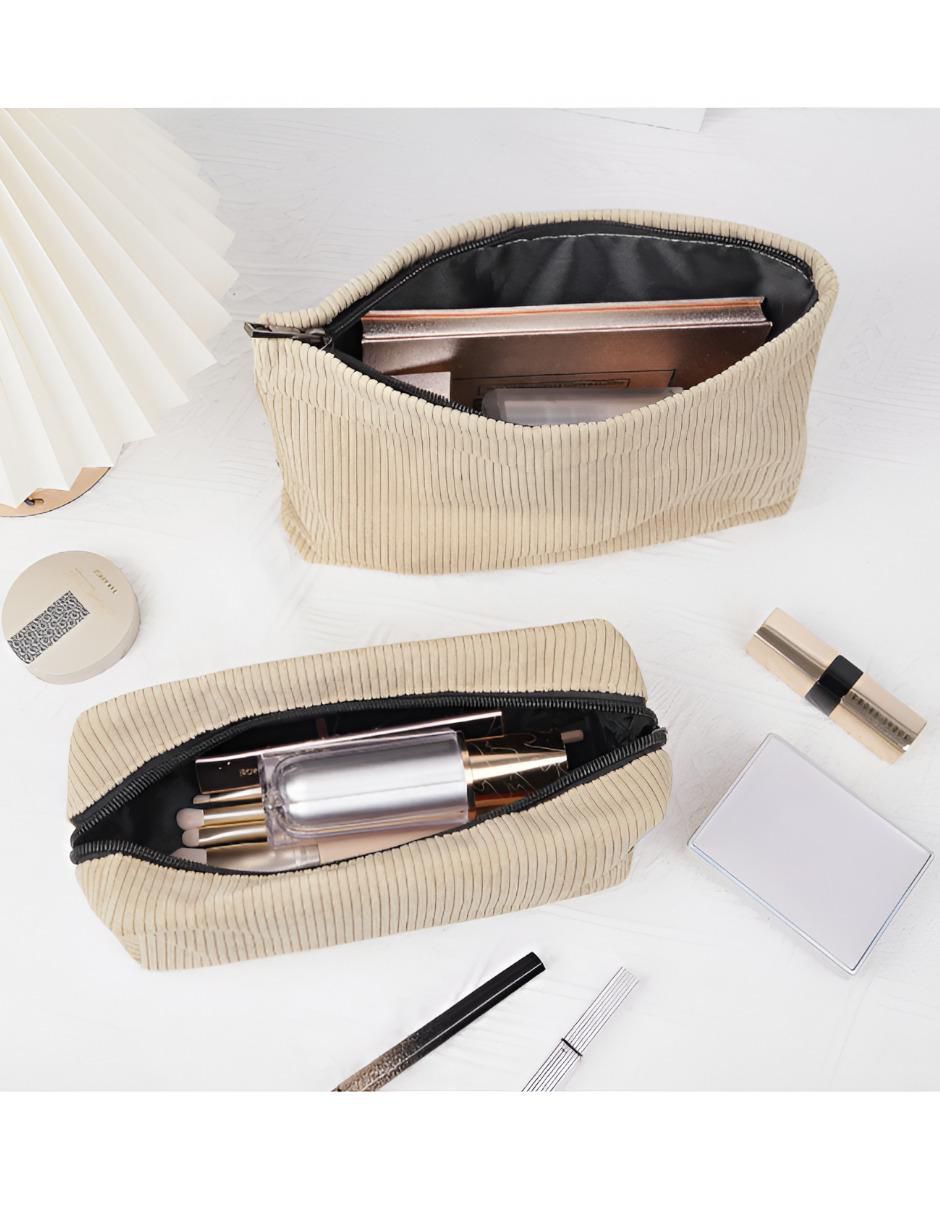 Set cosmetiquera Xtllar1505 de pana 2 piezas para mujer 3