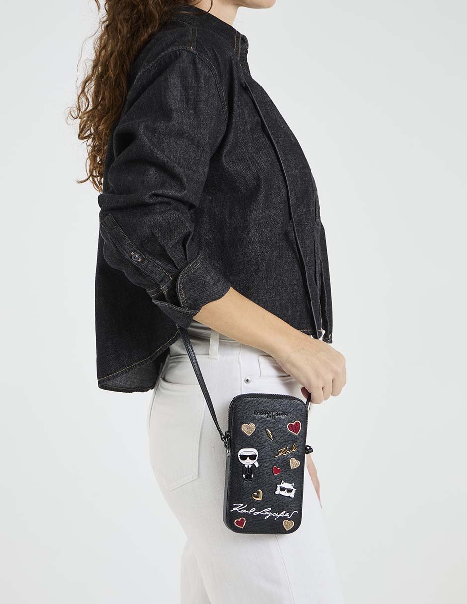 Bolsa crossbody Karl Lagerfeld Paris de piel para mujer