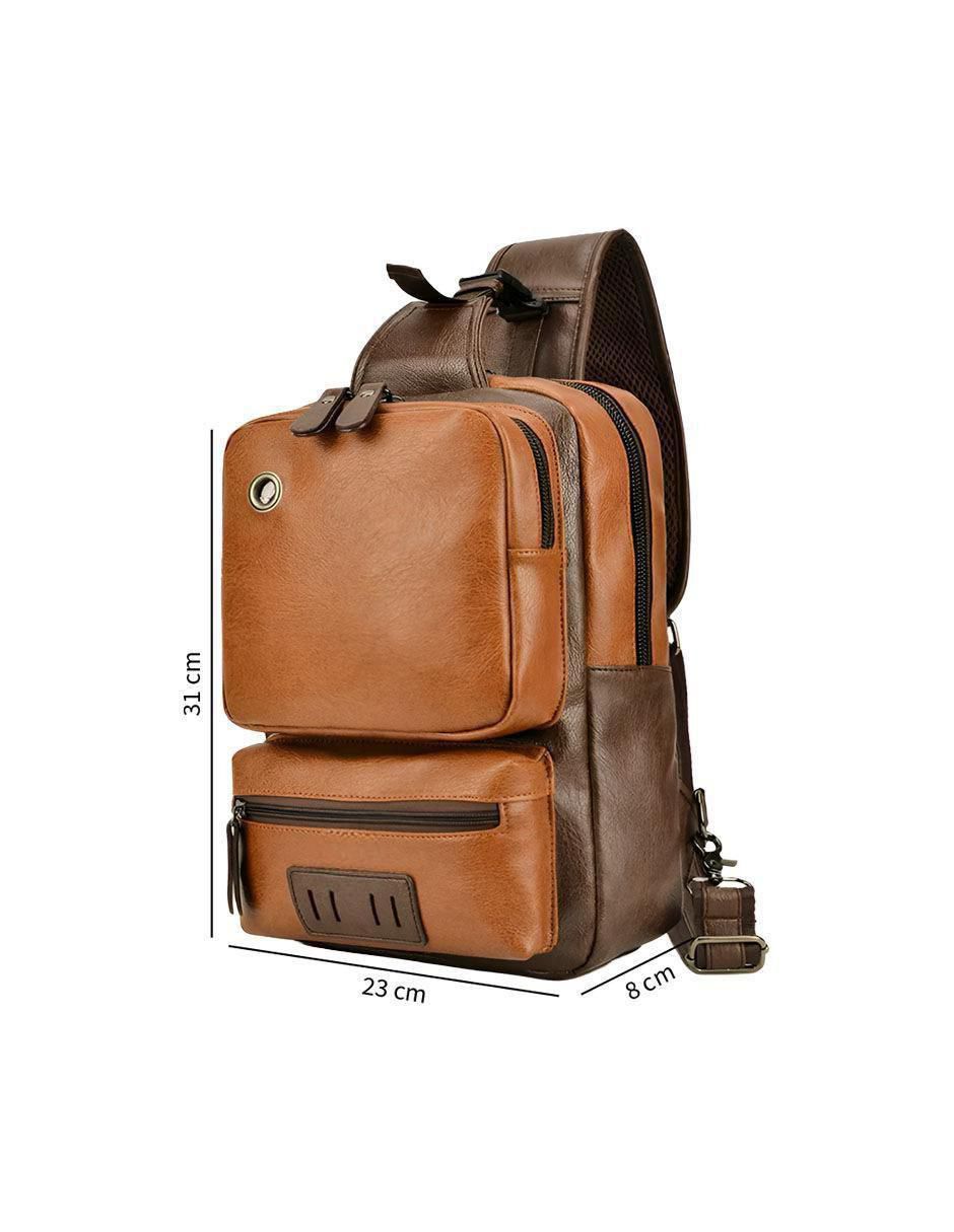 Bolsa bandolera de cuero para mujer 5