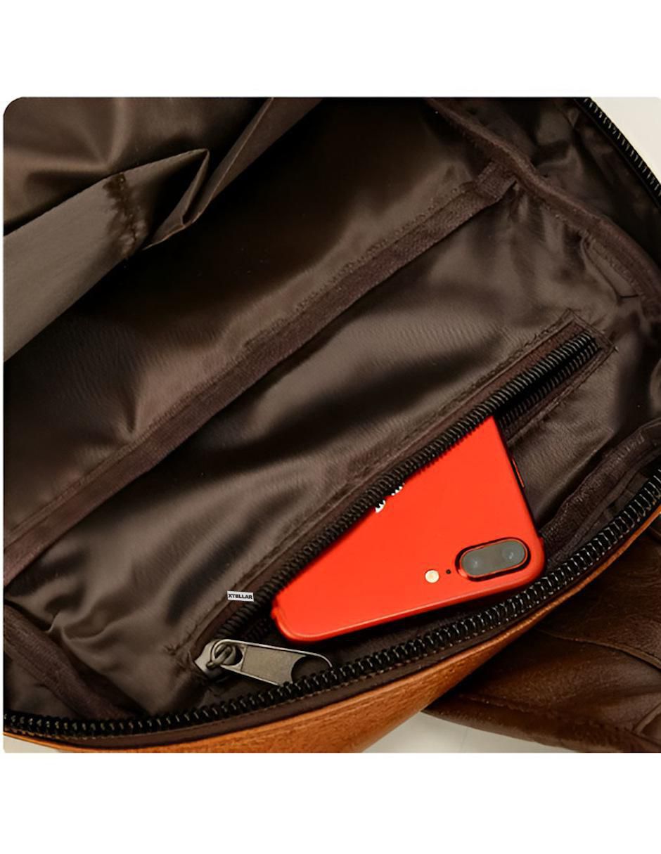 Bolsa bandolera de cuero para mujer