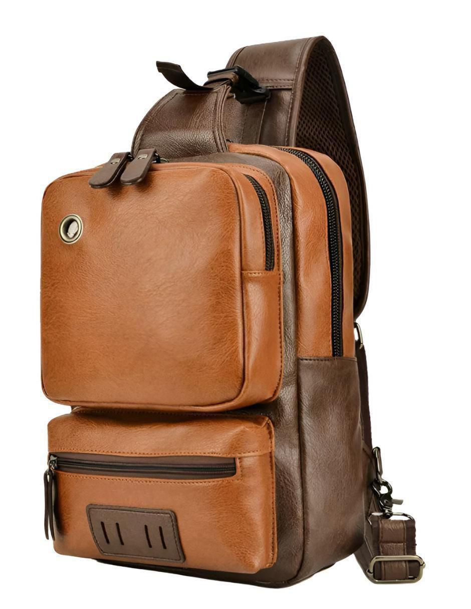 Bolsa bandolera de cuero para mujer