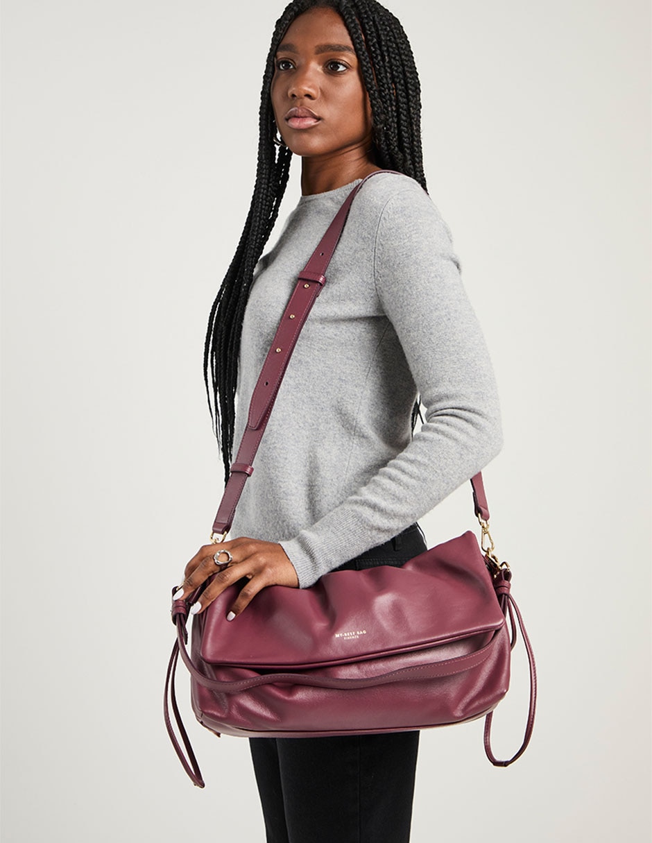 Bolsa shoulder de piel para mujer