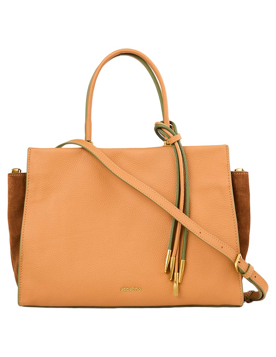 Bolsa satchel Abbacino de piel para mujer