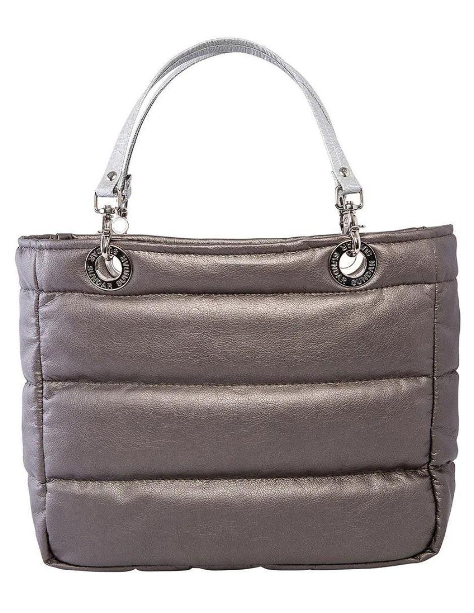 Bolsa shoulder Básica Metálica para mujer