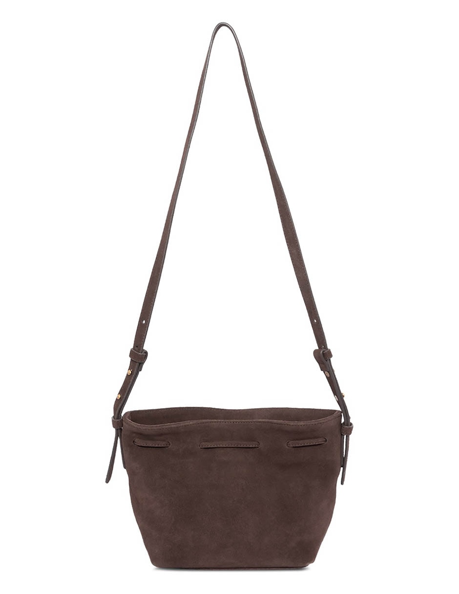 Bolsa bucket de gamuza para mujer 5