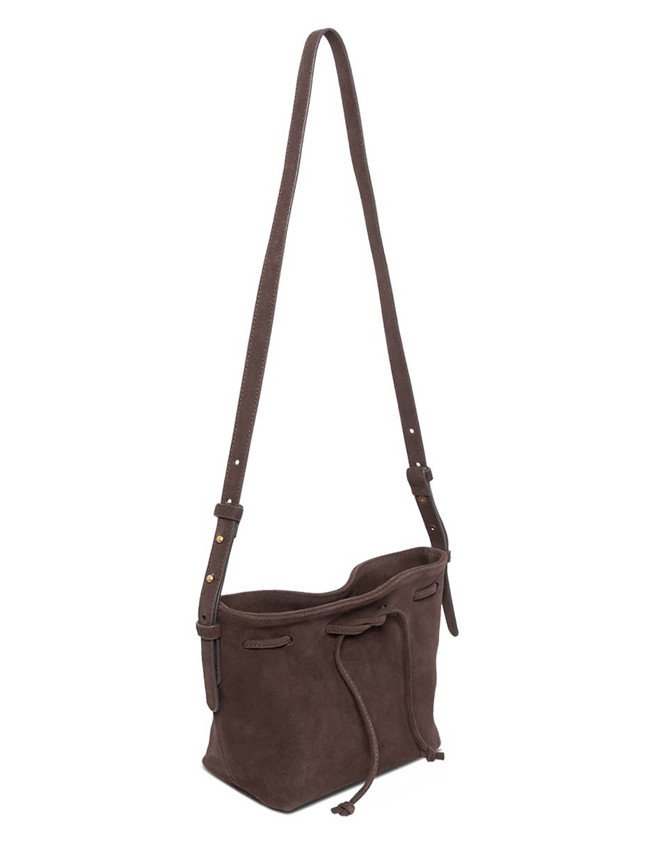 Bolsa bucket de gamuza para mujer 3