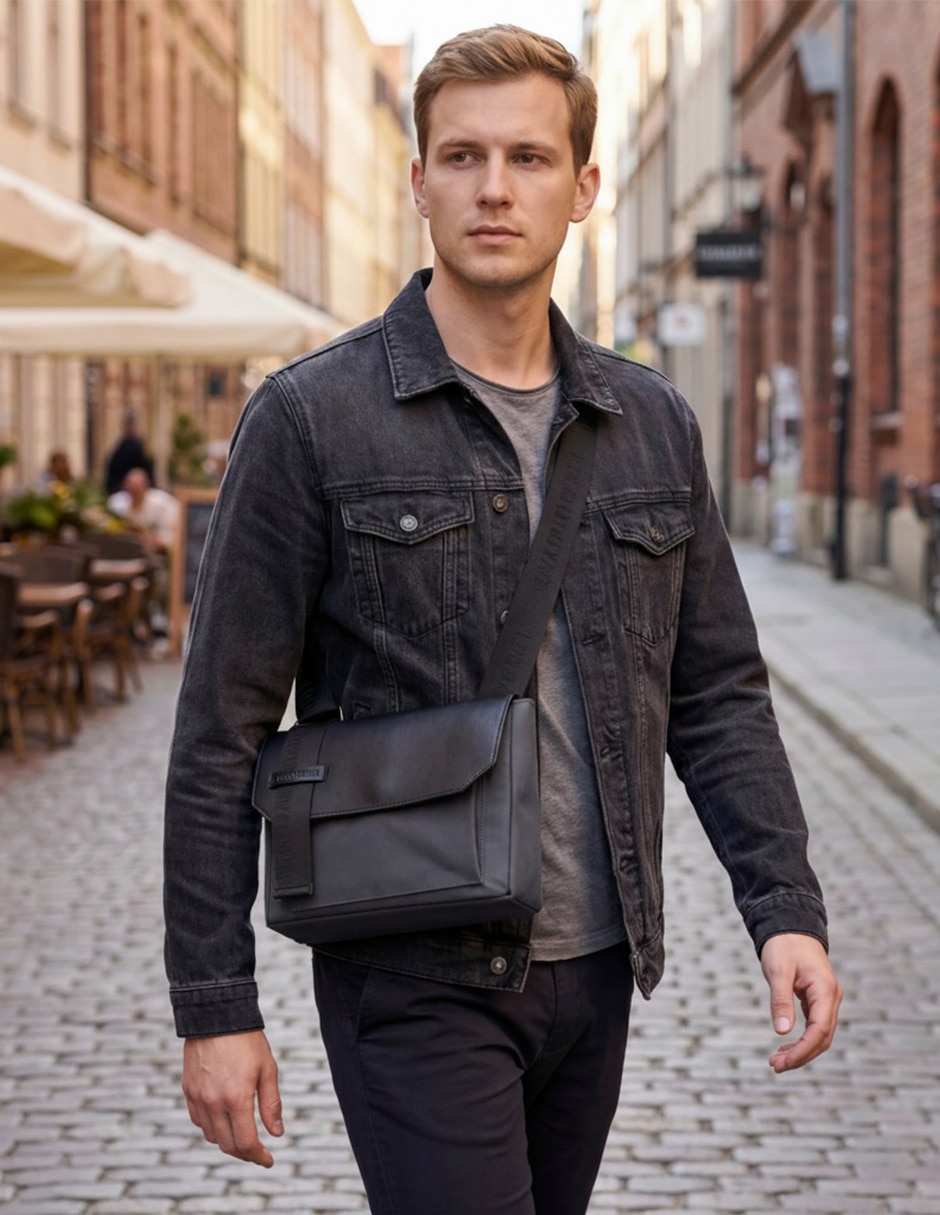 Bolsa crossbody longvoyage buckle unisex