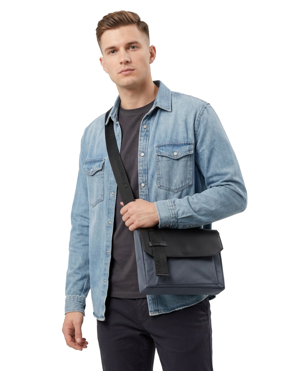 Bolsa crossbody longvoyage buckle unisex