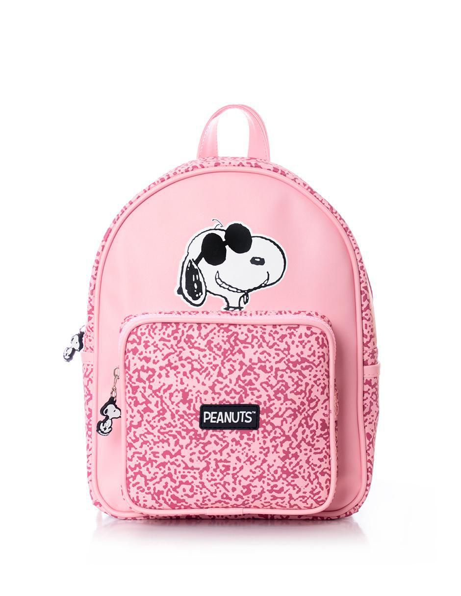 Mochila casual Snoopy Peanuts Pink Varnish para mujer