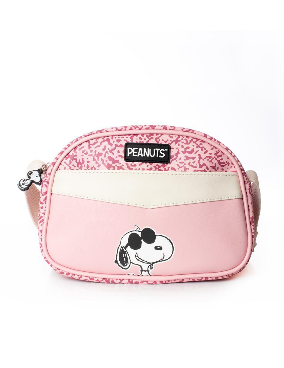 Bolsa crossbody Pink Varnish Snoopy para mujer