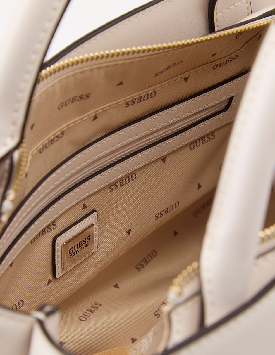 Bolsa satchel Guess Carrie para mujer