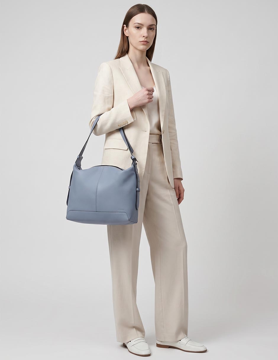 Bolsa hobo de piel para mujer 5
