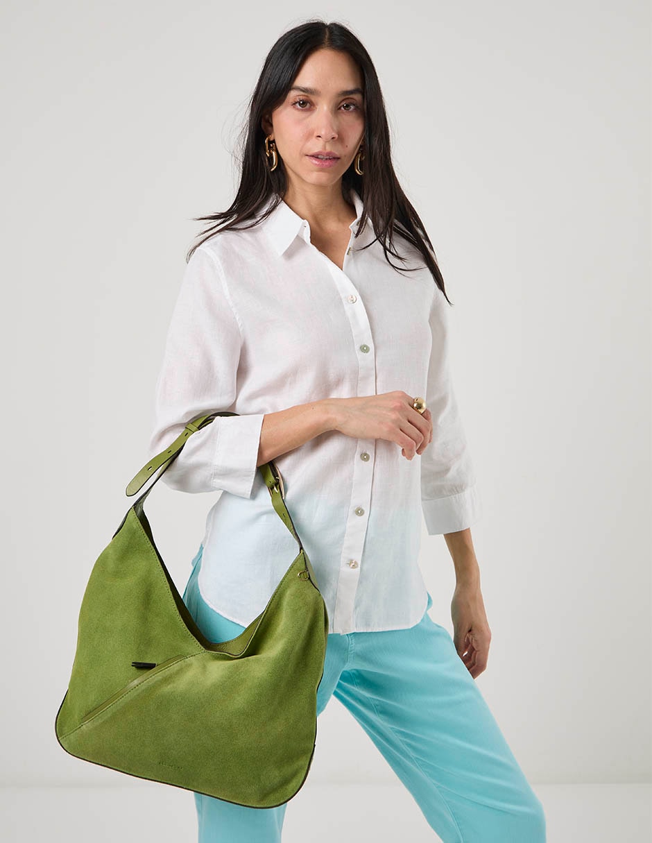 Bolsa hobo de piel para mujer 5