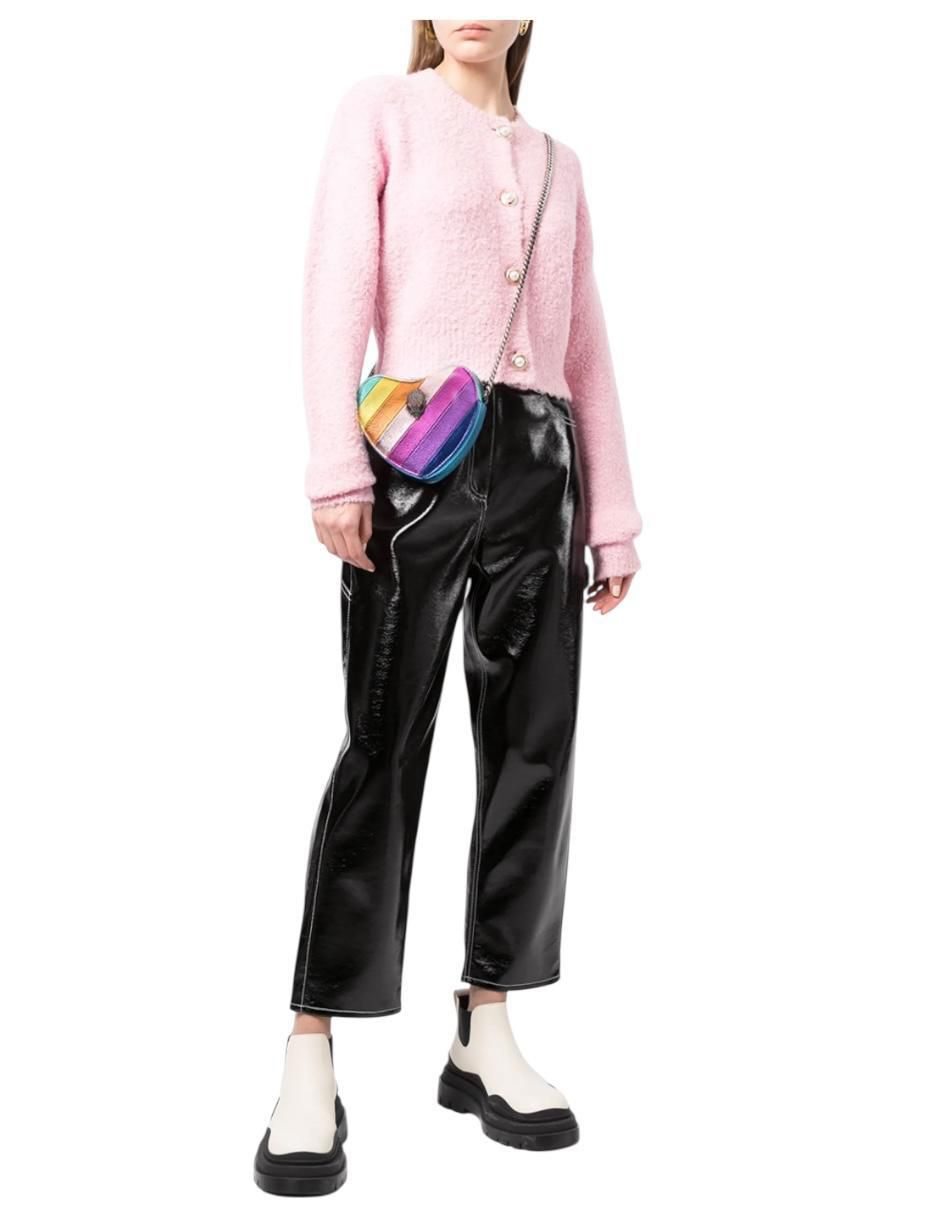 Bolsa crossbody de cuero para mujer