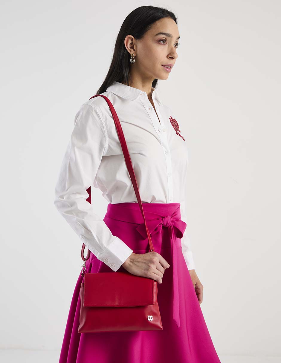 Bolsa crossbody de piel para mujer 9