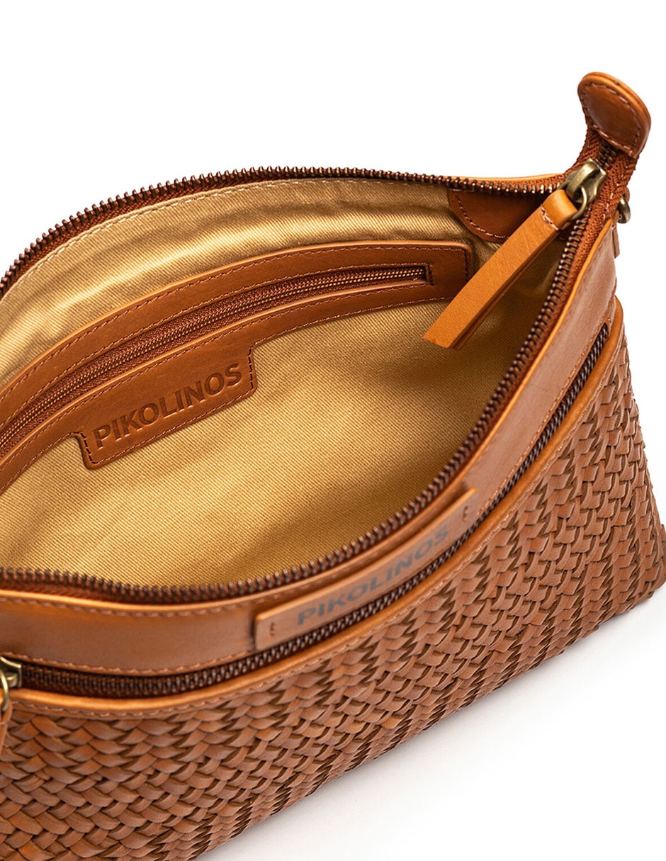 Bolsa bandolera Pikolinos Baleares de piel para mujer