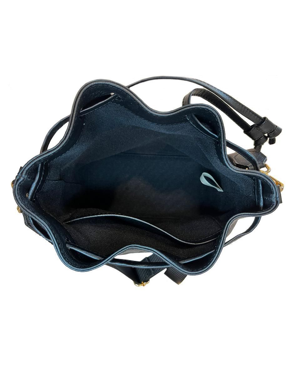 Bolsa bucket guadalupe vázquez eros de piel para mujer