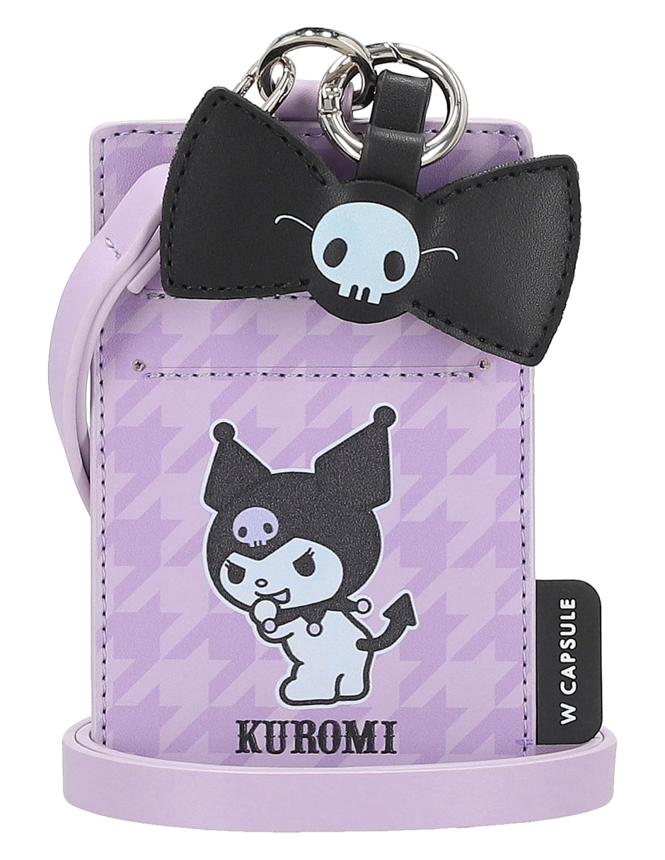 Tarjetero W Capsule Kuromi para mujer