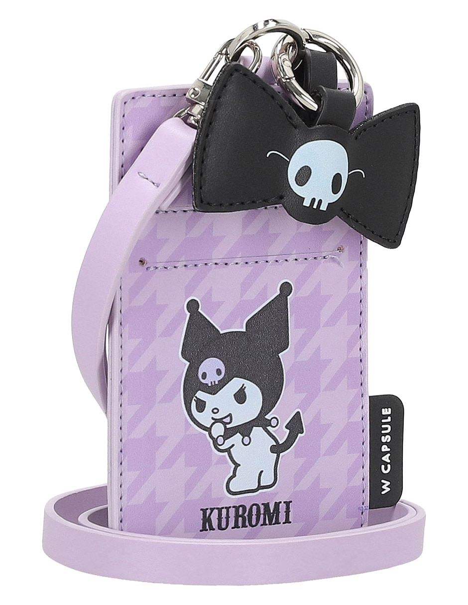 Tarjetero W Capsule Kuromi para mujer