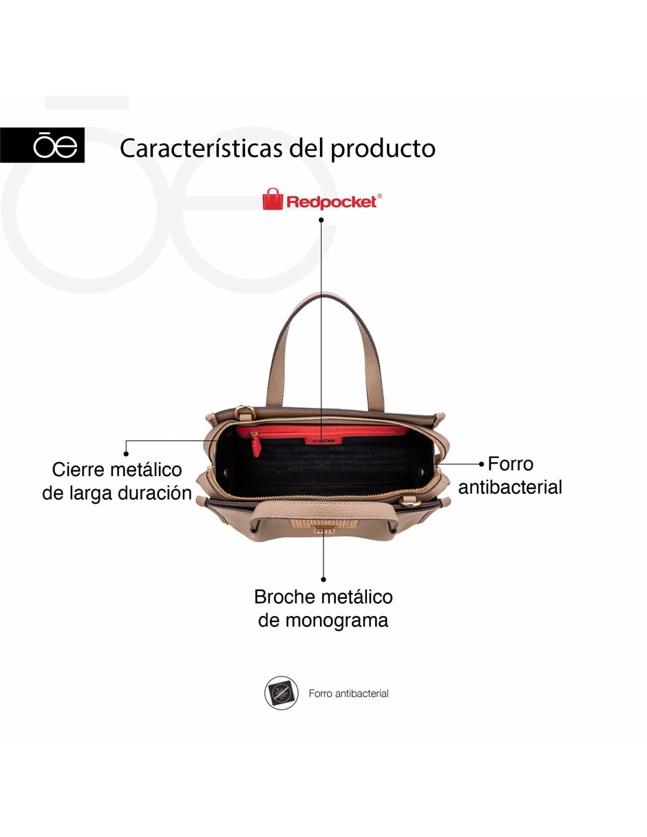 Bolsa satchel Igaldi para mujer 7