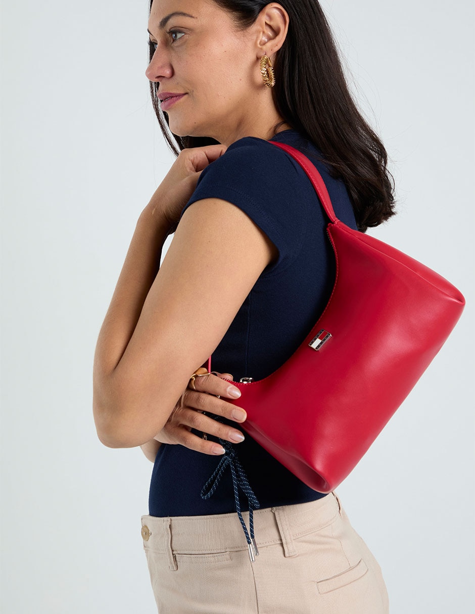 Bolsa shoulder tommy jeans city charm para mujer